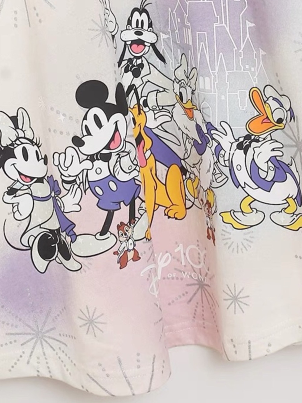 Spirit Jersey 100 Years Disneyland Resort Pastel Tye Dye Silver Mickey & Friends - Picture 3 of 10
